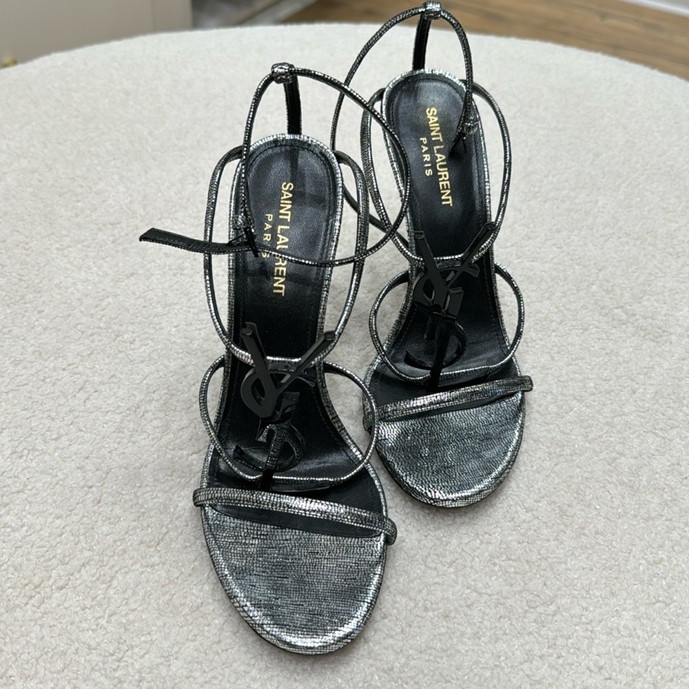 Saint Laurent Cassandra leather sandals